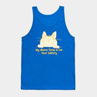 Funny Crazy Cat Humor Tank Top